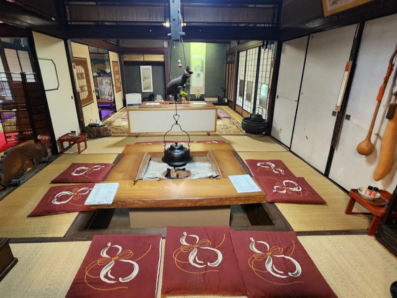 Interior dining area of the converted traditional home