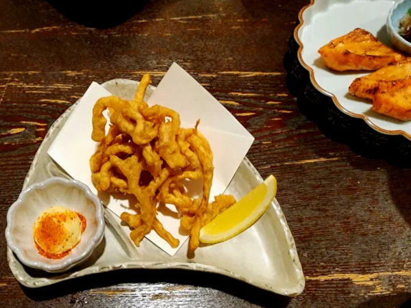 イカフライの小皿料理