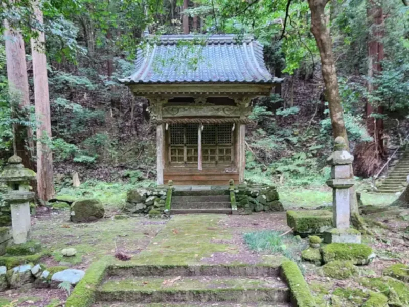 Takao hidden shrine in the forest